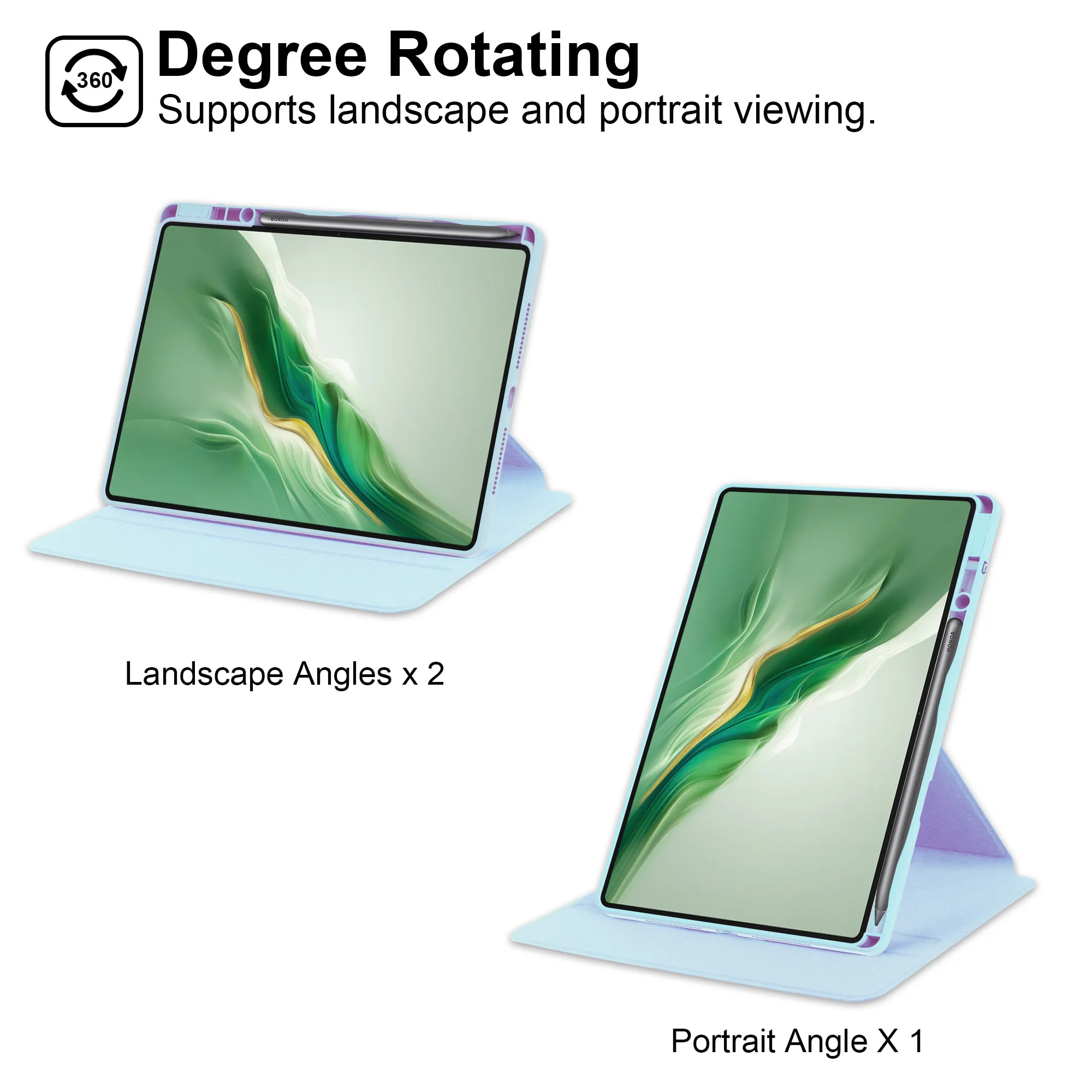 360 Rotating Smart Case For Huawei Honor Pad 10 (Tablet 10) 2025 12.1 inch Shockproof Stand Cover With Auto Sleep Wake Function