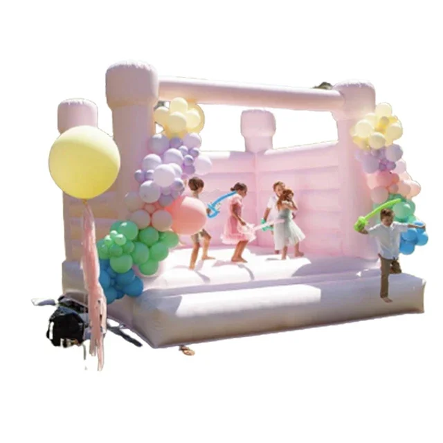 

z Home pvc Inflatable bouncing castle slide toddler mini white bounce house jumper bounce house for kids
