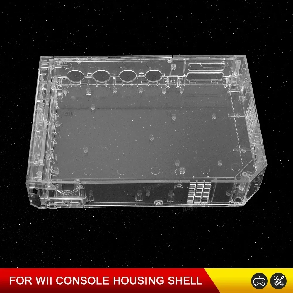 Transparent COLOR With Retail Packing Cover Full Set Housing Shell Replacement Parts For Wii Game Console Repair Case w Buttons