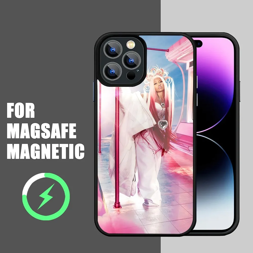 Singer Nicki Minaj Pink Friday2 Phone Case iPhone 15 14 11 12 13 Pro Max Plus Magnetic Wireless Charge Cases Cover