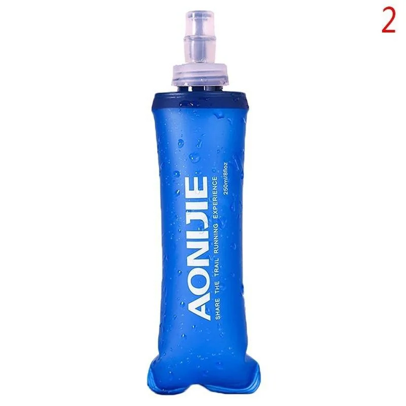 Outdoor Sports Folding Soft Water Bottle TPU Water Bag Marathon Running Hydration Equipment