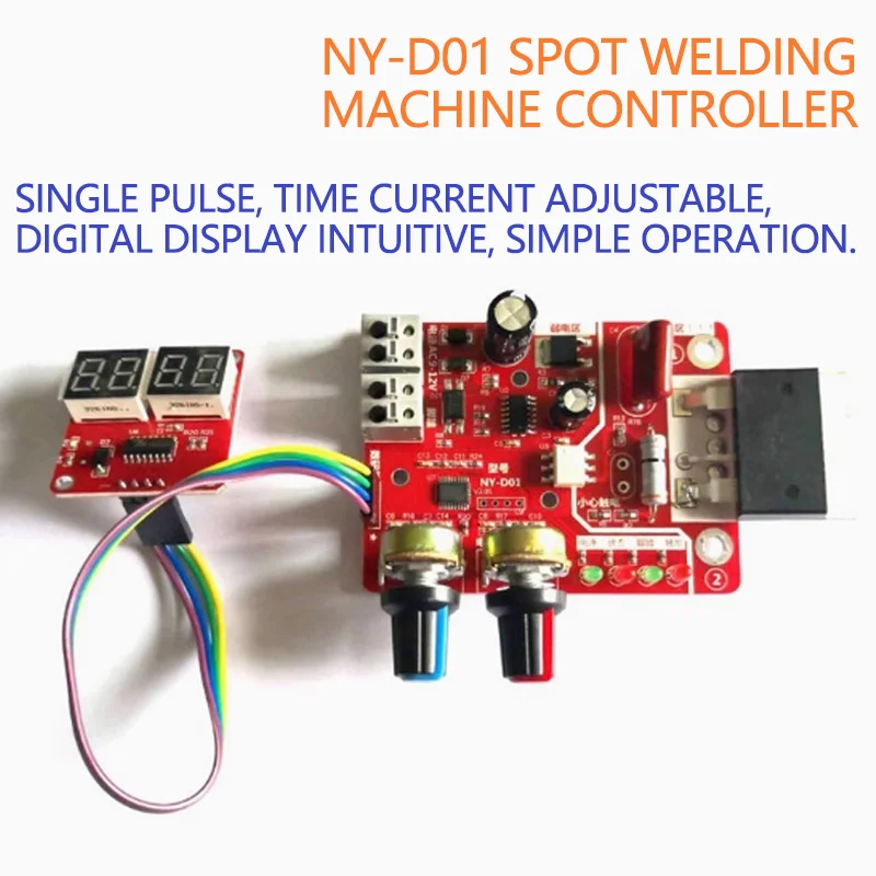 NY-D01 spot welding machine control board adjusting time current digital display single-chip microcomputer spot welding machine