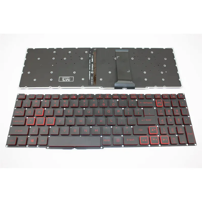 New keyboard backlit red word For Acer Nitro 5 7 AN515-54 43 44 AN515-55 AN517-51 52 AN715-51