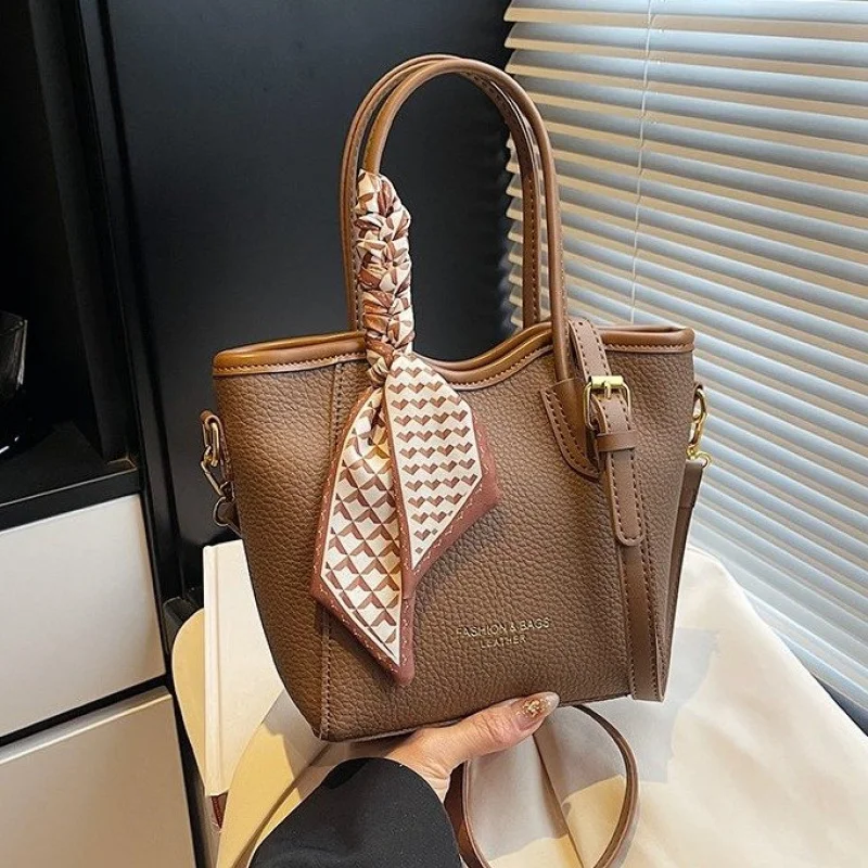 

Ladies Shoulder Bag Made Of Fine Leather Boasting Famous Designer Inspired And Trendy Daily Look ​