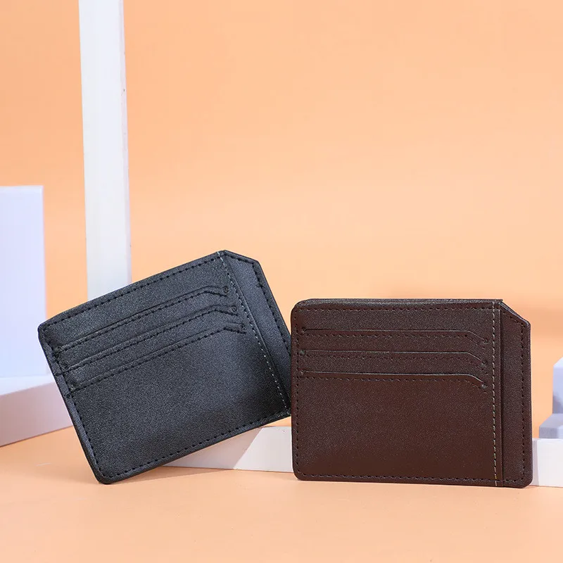 

PU Leather Ultra Thin Men Credit ID Card Holder Male Slim Women's Travel Wallet Small Coin Purse Cardholder Case Container