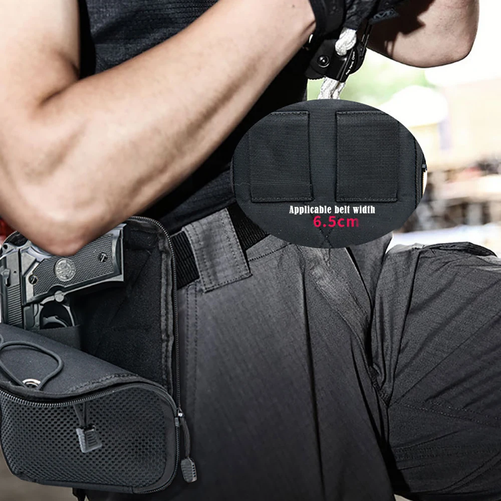 مولي في الهواء الطلق التكتيكية أخفى بندقية الحافظة الحقيبة EDC مجلة الحقيبة للبنادق العالمية حمل الحافظة الخصر حزمة مراوح #2