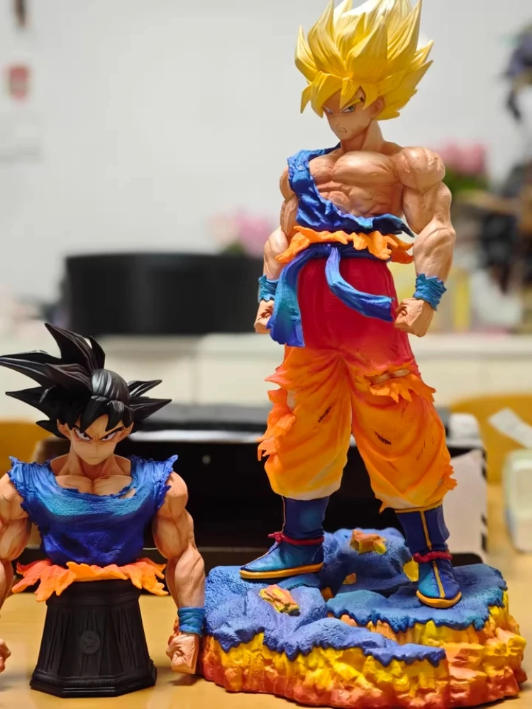 Estatua de Dragon Ball de 35CM de alta calidad, figura de Wukong, fábrica JT, estatua GK, modelo ornamental, regalo de cumpleaños para niño, paquete con caja de regalo