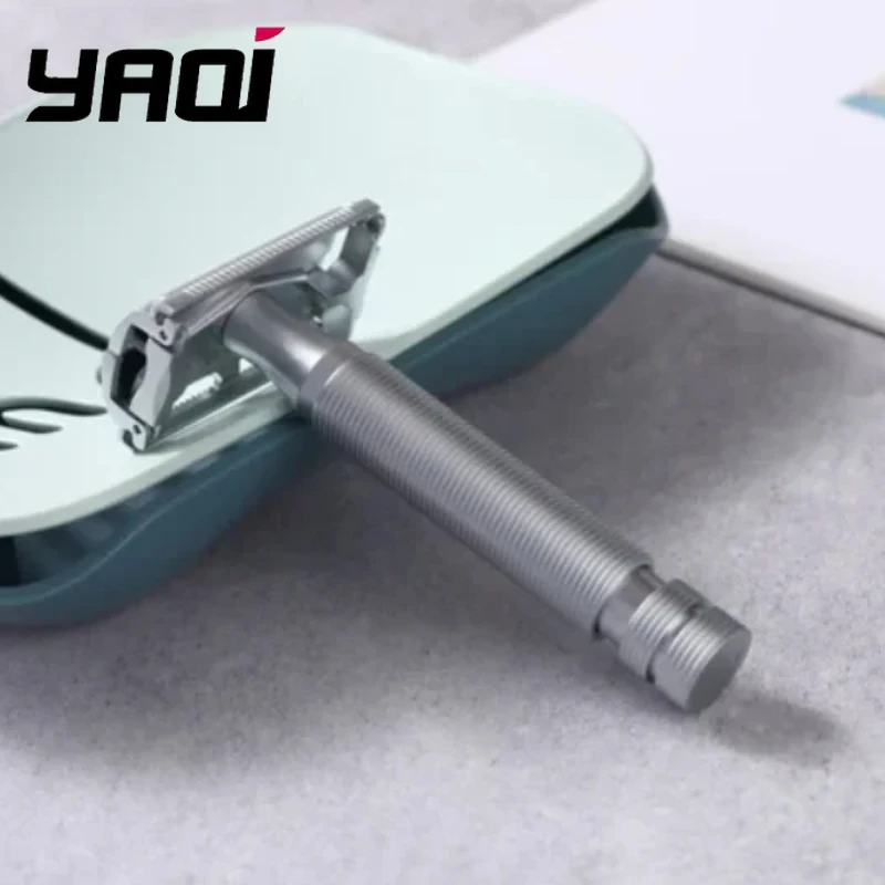 2026 Flash Sale！YAQI Monarch Matte Chrome Color Safety Razor - Hypoallergenic length 85mm Man grooming Shaving tool 0.90mm gap