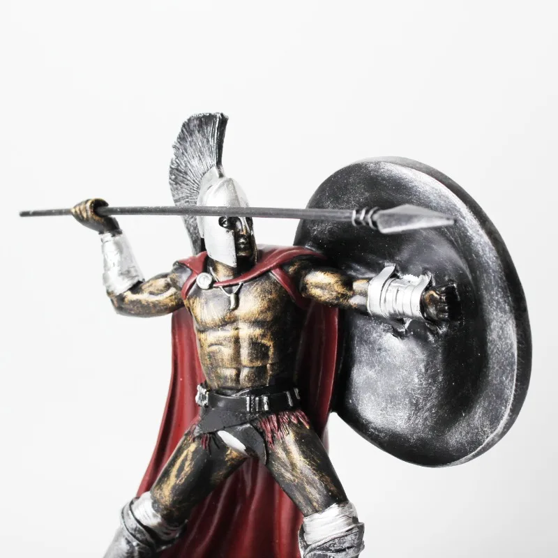 1Pcs Retro Spartan Character Craftsmanship Statue Luxury Accessories Home Bedroom Decoration Accessories Boyfriend Gift