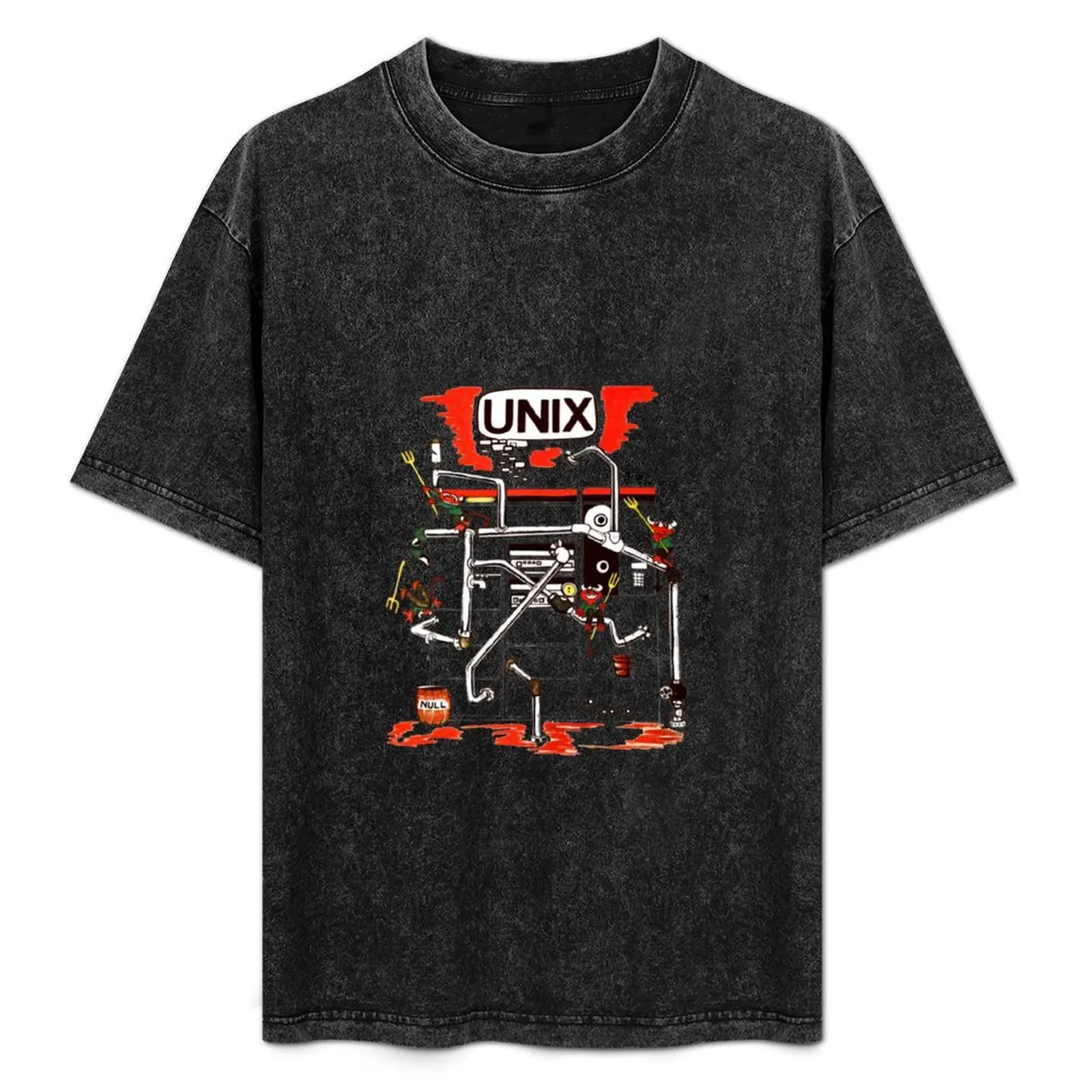 

Vintage Unix tee with beastie (BSD) daemon 1975 Foglio T-Shirt Vintage Print Crew Neck Tee