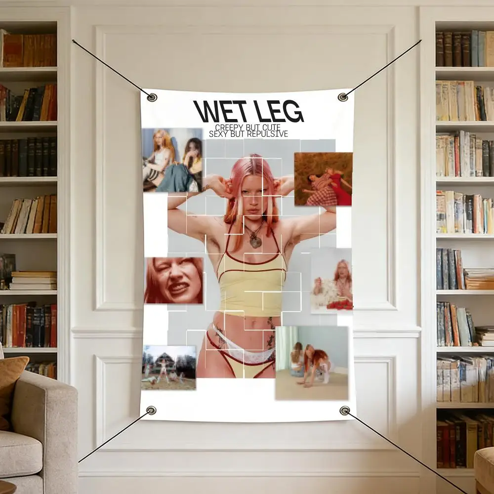 rock W-Wet L-Leg Flags Warm Home Flag 4 Grommets Wrinkle Free Indoor Outdoor