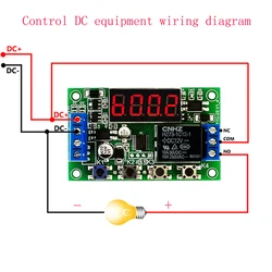DC 5V 12V 24V 10A Adjustable Time Delay Relay Module LED Digital Delay Module Multi-functional Timing Cycle Circuit Switch