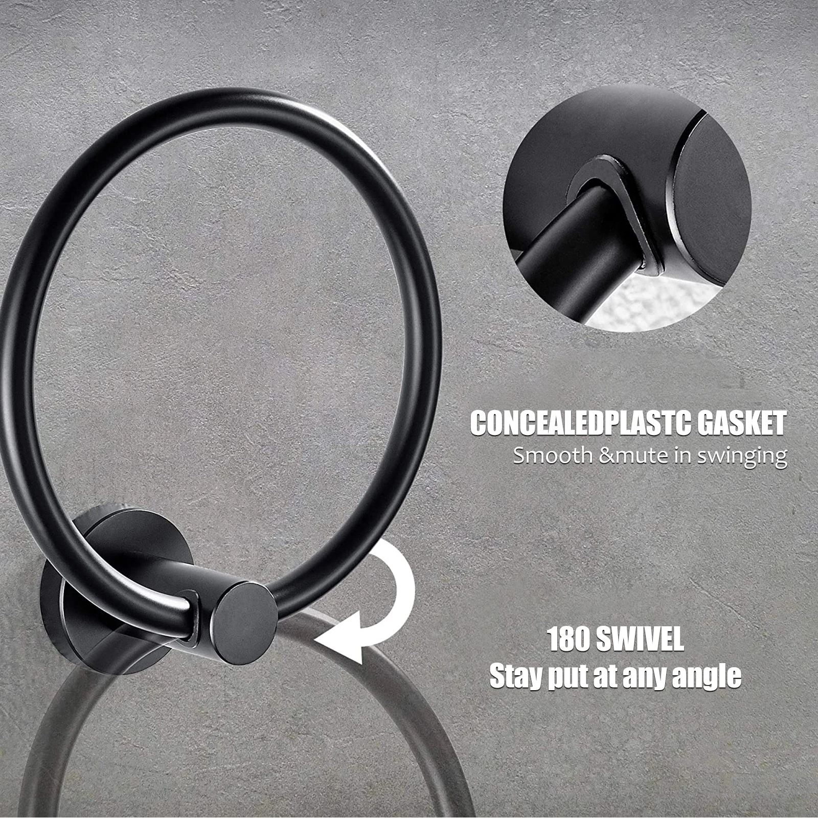 

2 шт., кольцо для полотенец, держатель для бумажных полотенец, рулон для ванной комнаты, настенная стойка из нержавеющей стали, крючок для хранения, ganization, экономия места