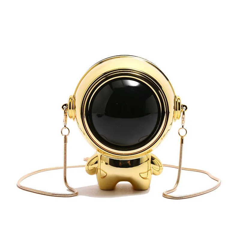 

Acrylic Shaped Mini Astronaut Chain Shoulder Bag Niche Design Women Fashion Party Clutch Bag