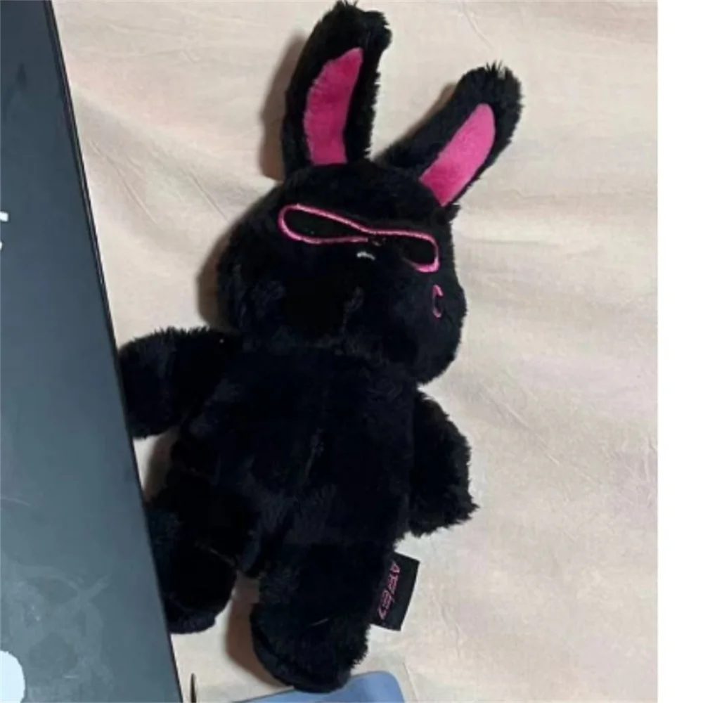 Portachiavi Kpop 13 cm Cartoon carino peluche fascia per capelli nero lungo orecchio ciondolo borsa accessorio portachiavi Kpop Idols YeoSang San Fans regalo