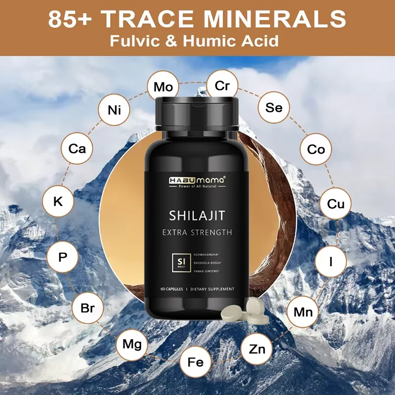 Shilajit Pure Organic Resin 100% Himalaya Original Skin Beauty&Health Hormone Balance 85+ Trace Minerals Fulvic Acid Male