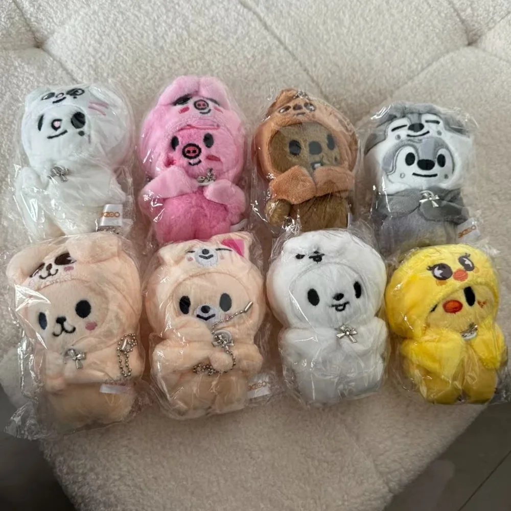 

Плюшевый брелок SKZOO Stray Kids FM: Еженедельная мини-плюшевая игрушка-кукла SKZ с Банчаном, Феликсом, Ханом, серым волком. Детская игрушка-подарок.