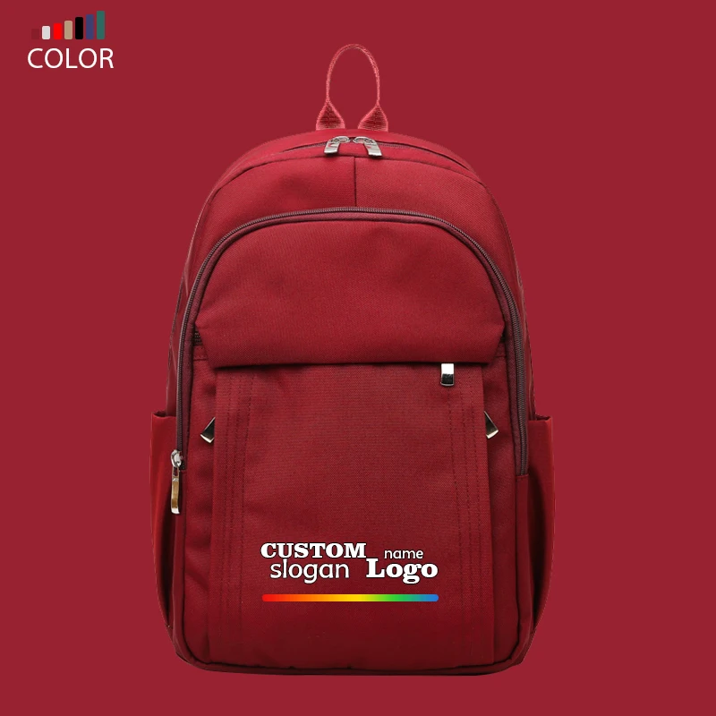 Custom Student School Bags Waterproof Oxford Material Zipper Closure Sports-Style Bookbags for Boys Girls Laptop Compatability