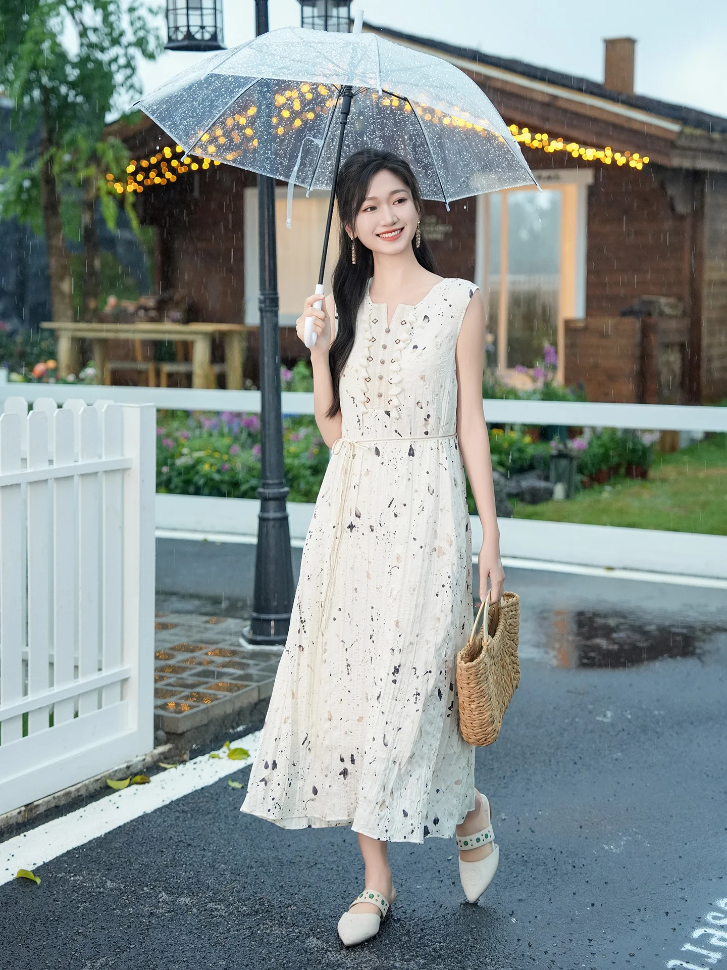 

Ретро-юбка миди с цветочной вышивкой, приталенная, прямого кроя, для лета и повседневной носки, женская, цельная, Dr.