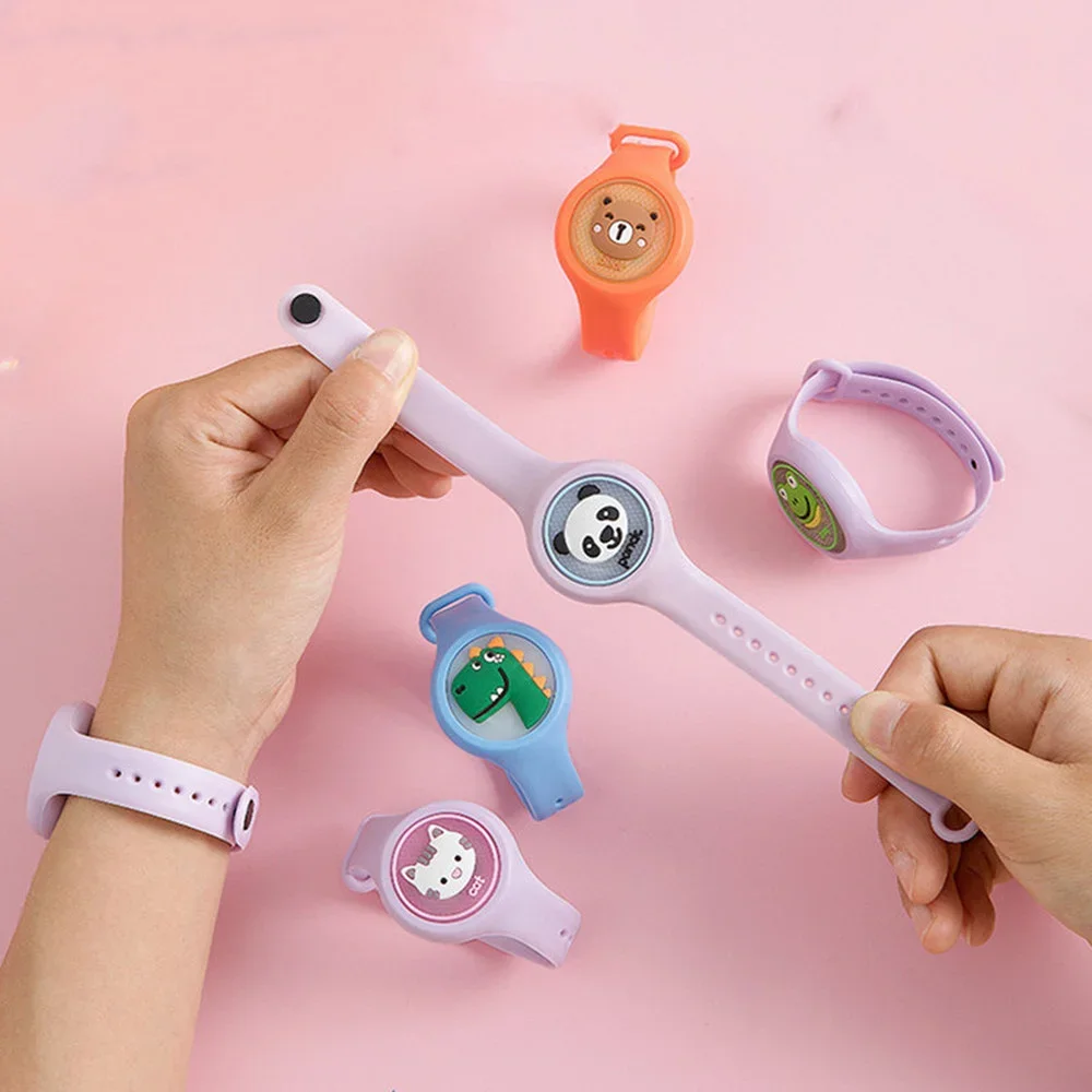 Mosquito ajustável replent brace seguro natural óleo essencial brilhante pulseira relógio anel para o bebê criança crianças grávidas