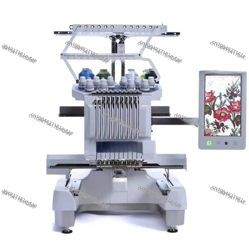 New conditions for industrial flat embroidery machines Manual operation for household use