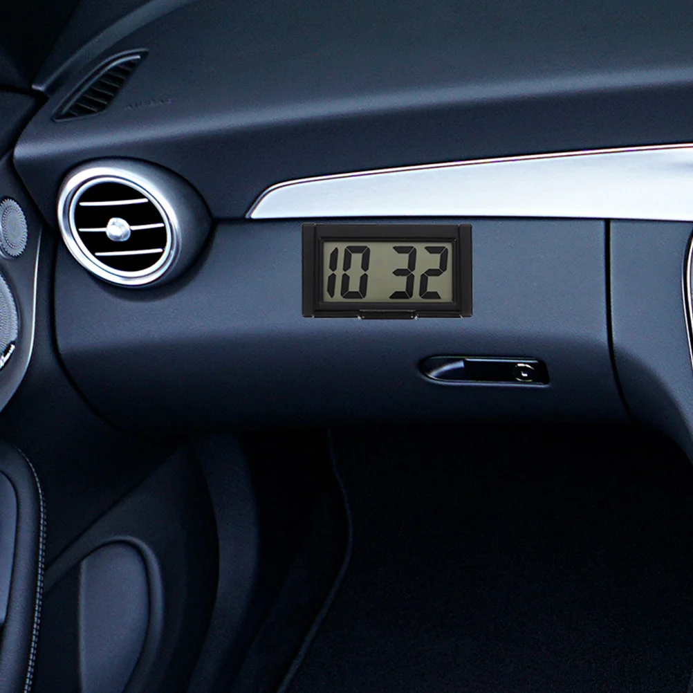 

Car Dashboard Clock Digital Calendar Alarm Car Mini Clocks Vintage Plastic Durable Practical Vehicle Use Long Time Clear Scale
