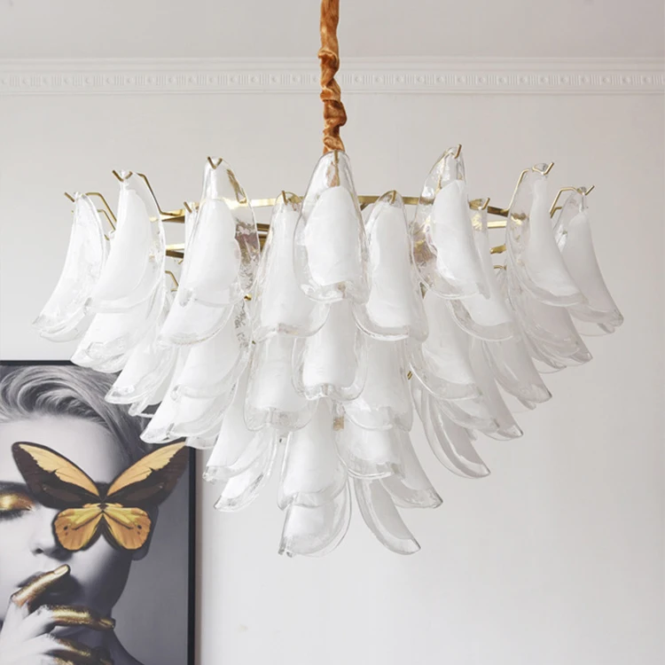 Vintage Design Indoor Decoration Hanging Glass Iron Dining Room LED Pendant Light