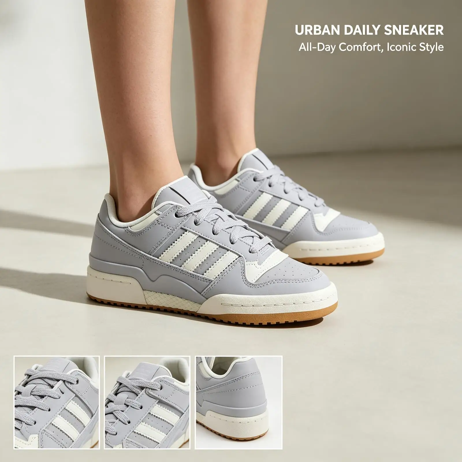 Adidas Flash Sale  Originals KH7310 Women Low‑top Board Shoes Leather Synthetic Upper Rubber Outsole Lace‑up Retro Street Casual