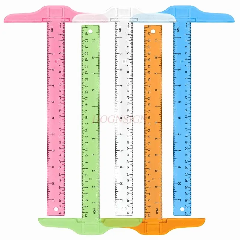 Regla en forma de T, regla de diseño de dibujo, regla en forma de T, centímetros, pulgadas, construcción, ángulo recto, línea paralela, 1 Uds.