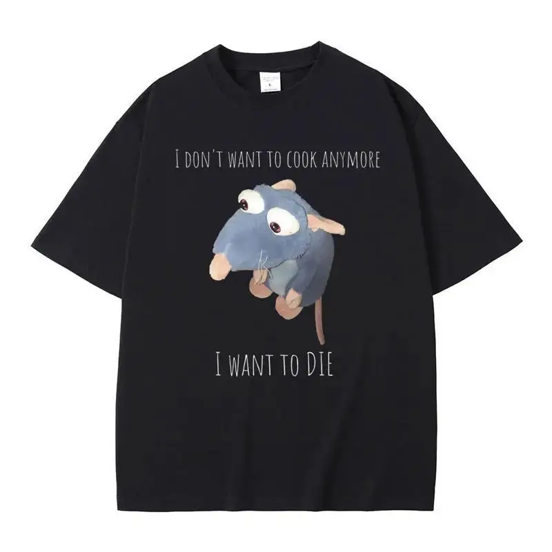 Funny Remy Mouse T Shirt I Don'T Want To Cook Anymore