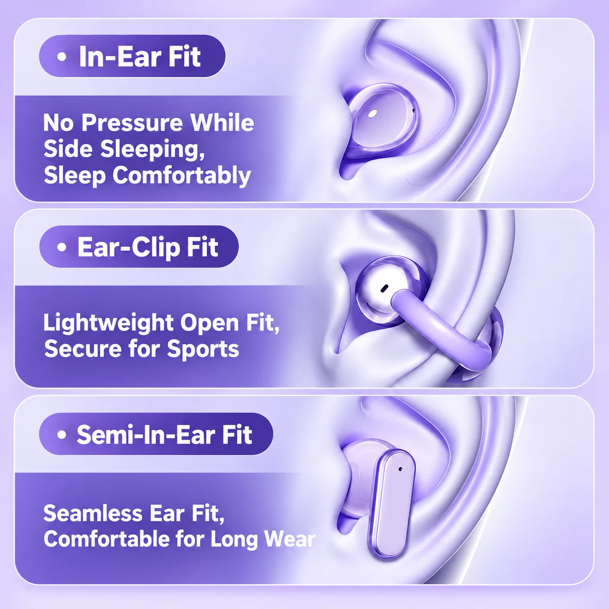 Earbud Bluetooth Nirkabel 3-in - Sleep Mask Headphones Bluetooth ulasan dan harga