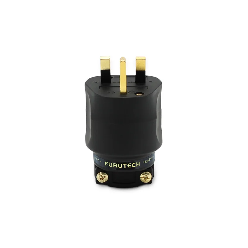 Imagem -03 - Furutech-fi-uk Plug Hifi Conector do Cabo de Áudio Cobre Banhado a Ouro 1363g 1363 r 1363 r Ródio 13a Fusível Plug Power Inglês