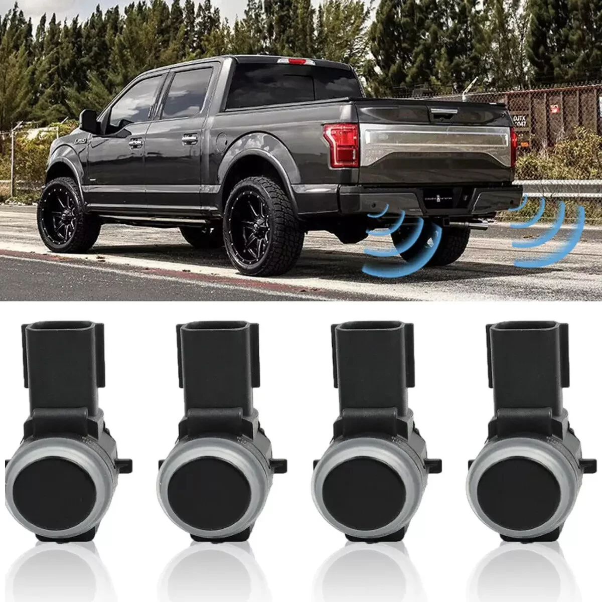 

4PCS OEM 23428268 Black Parking Sensor For GMC Chevy Silverado Cadillac Buick