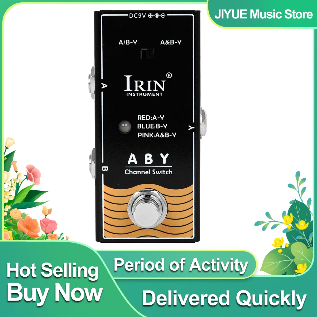 

IRIN RF-17 ABY Electric Guitar Effect Pedal Line Channel Switching Effect True Bypass Pedal Instruments Amplifier Accessory
