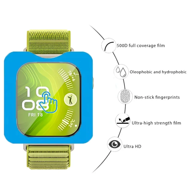 Tempered Glass For Huawei Watch Fit 4 Pro One-Click Easy Install Tool Screen Protector For Huawei Fit4Pro Film Cover Accessories