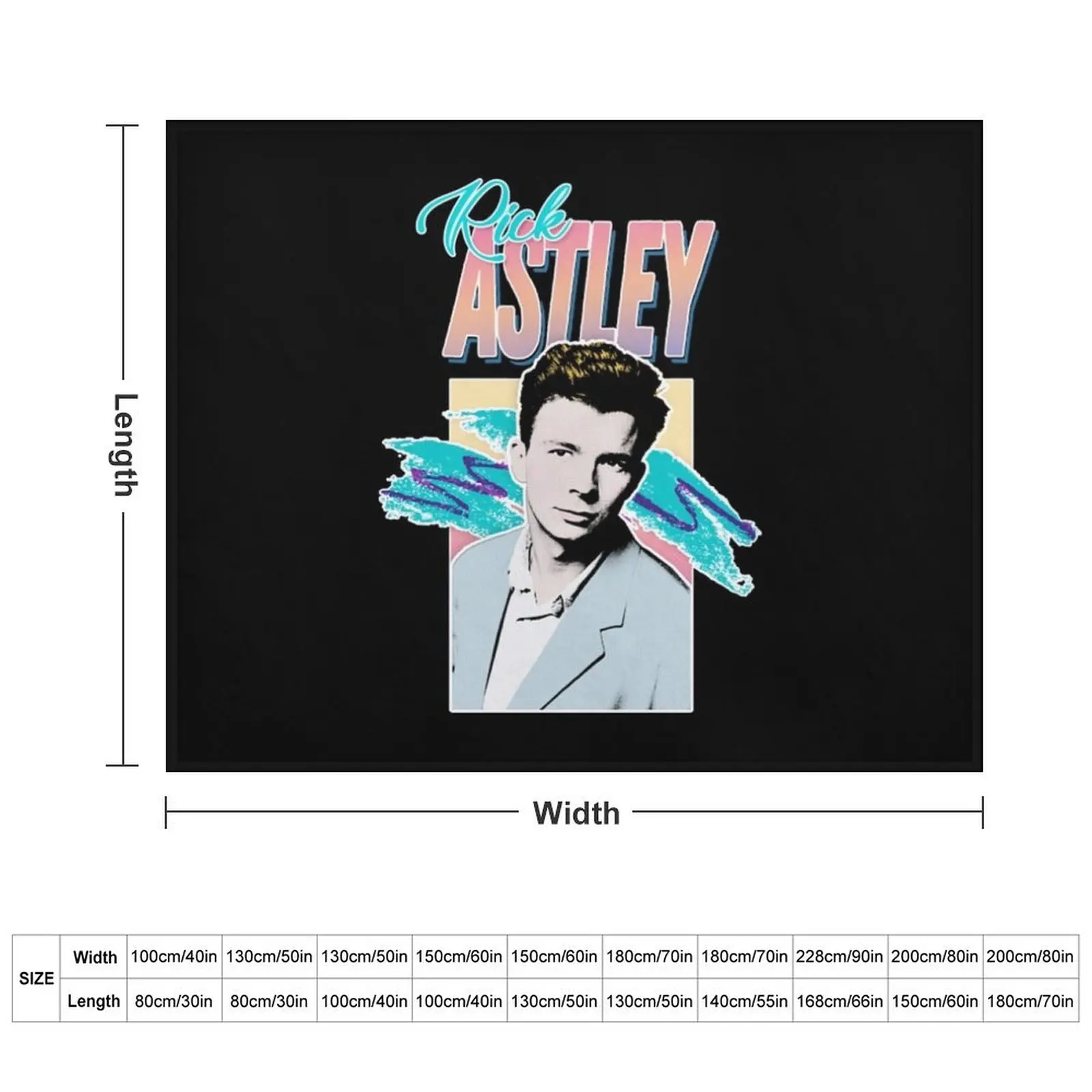 Rick Astley Throw Blanket Weighted Soft Beds Moving Blankets