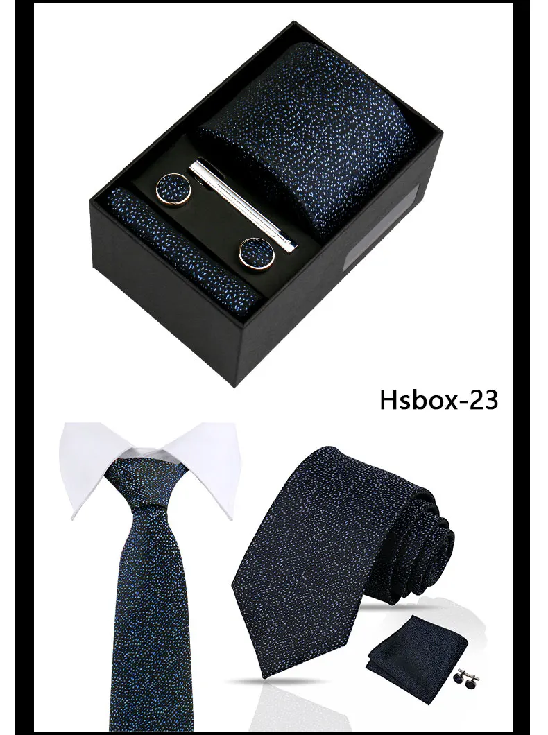 Modische Krawatten für Herren, Paisley-Krawatte, Geschenkbox-Set, originelle Geschenke für Herren, hochwertige Krawatte, Business-, Hochzeits- und Anzug-Accessoires – Detail 27