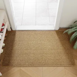Outdoor Rugs Faux Jute Doormat Effortless Style Durability Every Entrance Floor Carpet Multi-Size 40x60cm/50x80cm/80x120cm
