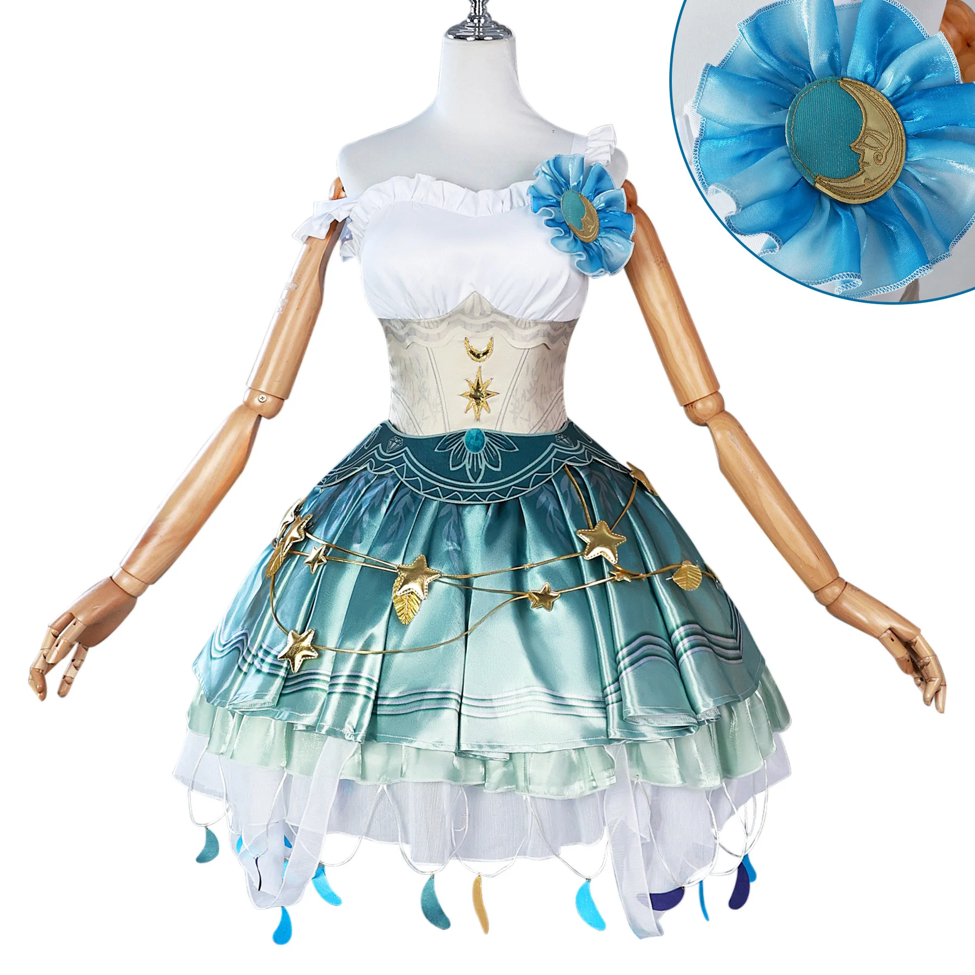 Game Identity V Drifting Moonlight Cosplay Costume Dancing Girl Sweetie Lolita Dress Party Daily Dress Costume Full Set