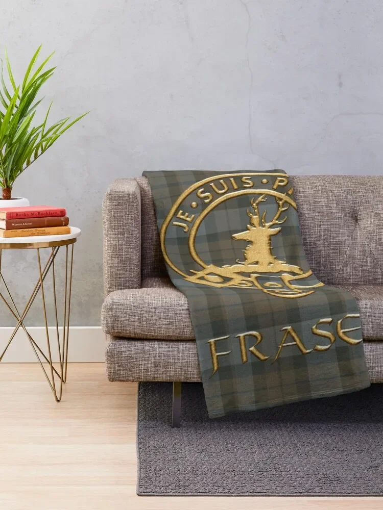 Shield Clan Fraser - Je suis Prest Throw Blanket Soft Plaid Shaggy decorative Beautifuls Blankets