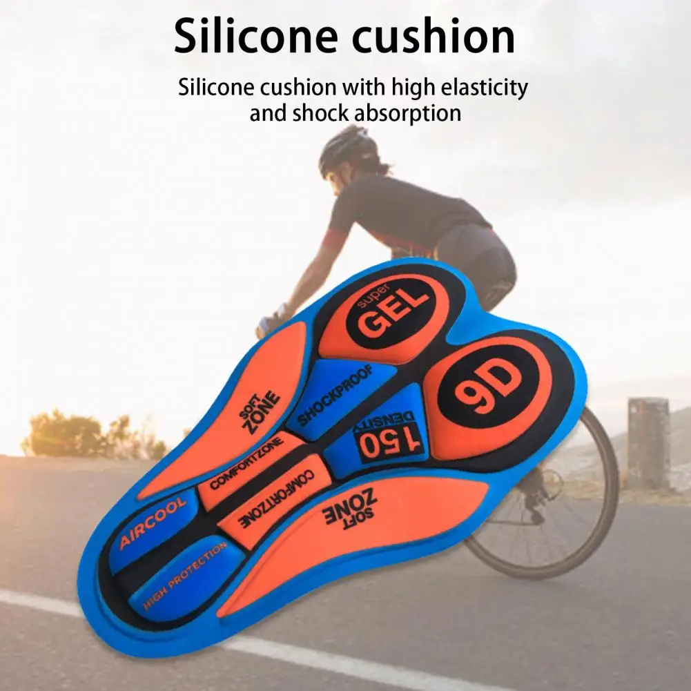 Bike Saddle Cushion Ergonomics Soft Anti-slip Impact Resistance Silicone Sponge Cycling Clothing Pants Cushion Bike Accessories