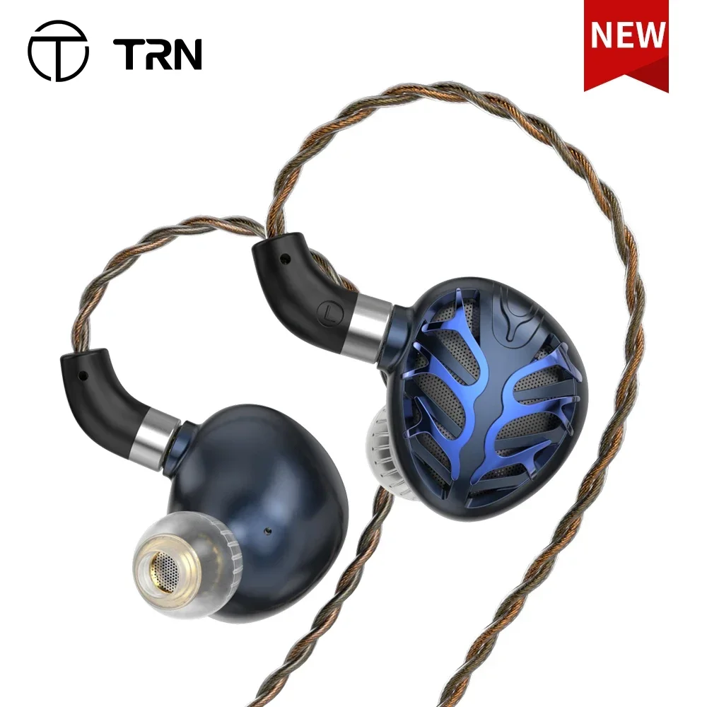 TRN Azure Dragon In-ear Earphones Second-generation 14.6mm flagship Planar Diaphragm Interchangeable Tuning Nozzles Audiophile