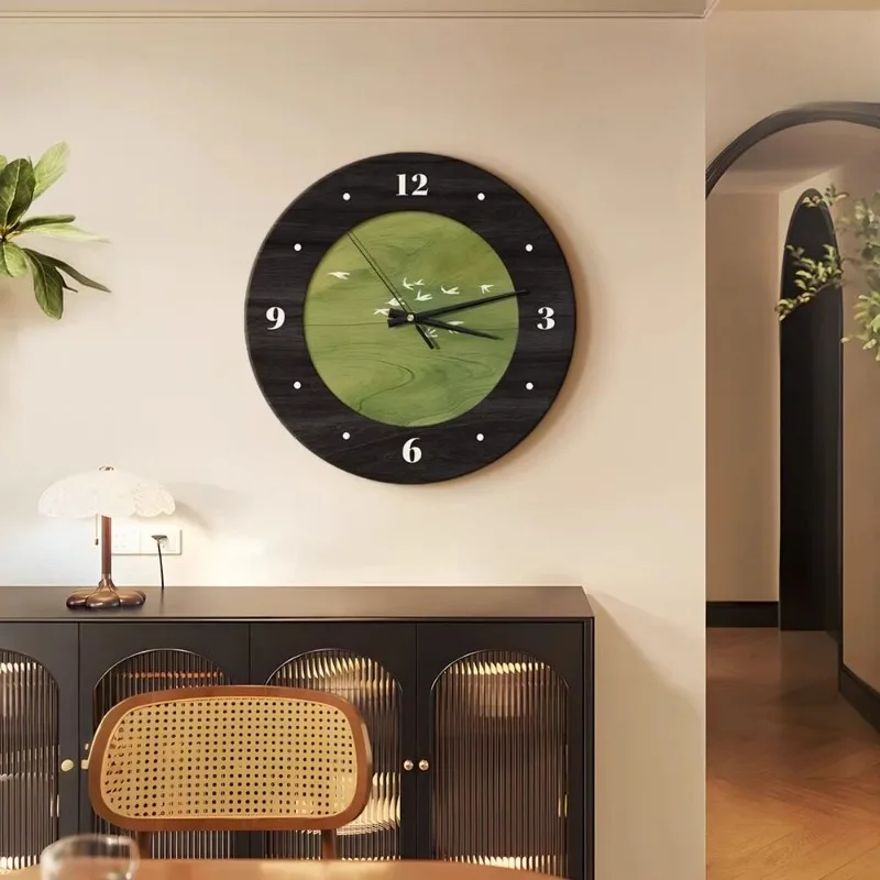Round Luxury Clock Wall Restaurant Fashion Design Bedrooms Creative Modern Wall Clocks Living Room Reloj De Pared Home Decor