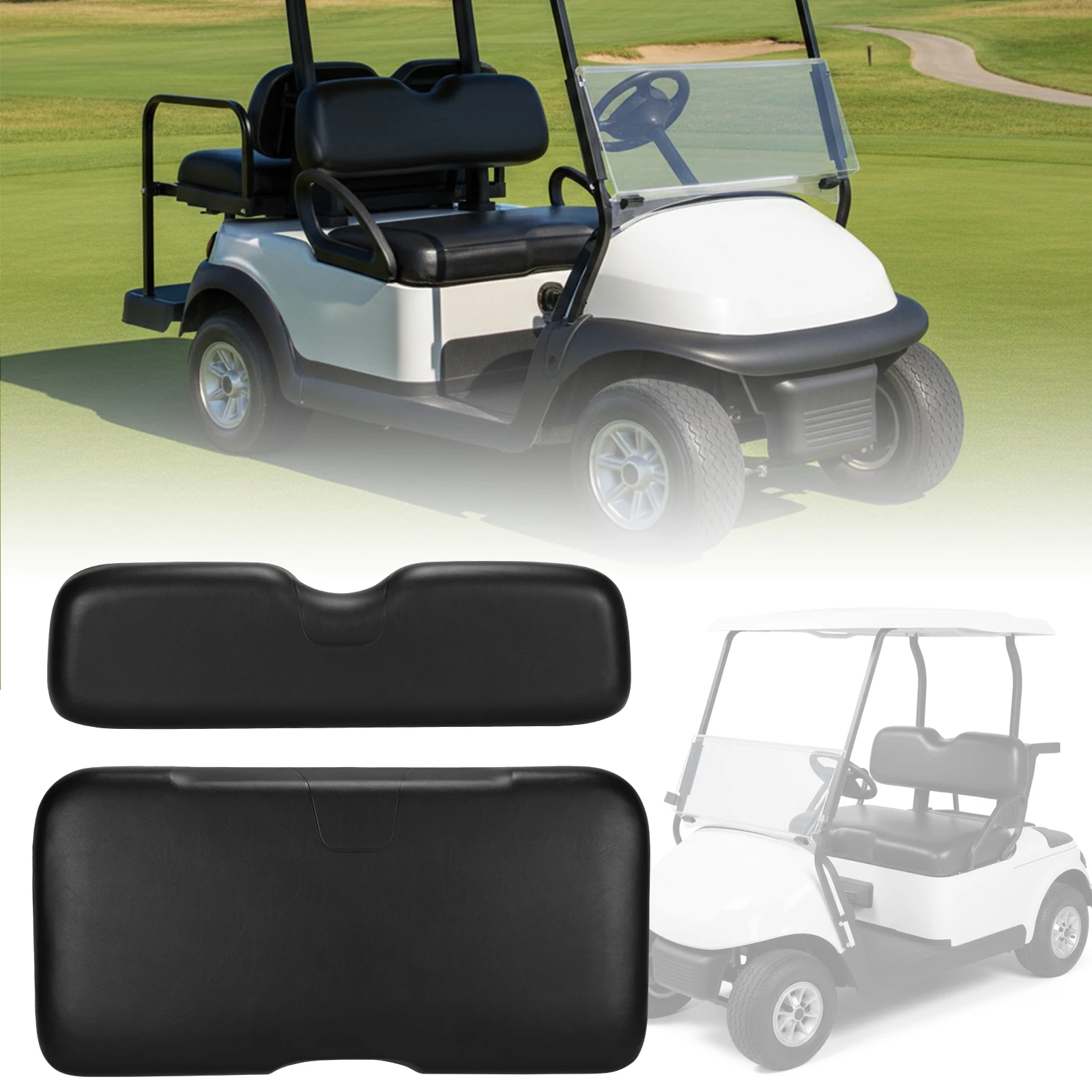 

Golf Cart Front Seat Replacement Cushion Golf Cart Front Seat Bottom & Backrest Assembly for EZGO RXV 2008-up Models