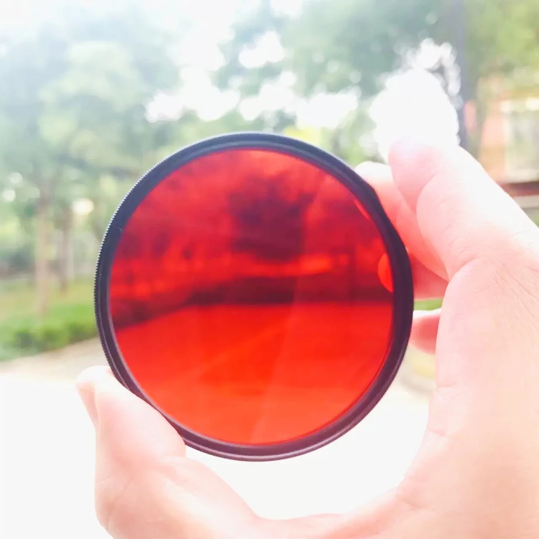 37 49 52 58 62 72 77 82mm 580nm Long‑Pass Infrared IR Cut‑On Filter for Infrared Photography Full‑Spectrum Modified Camera Lens