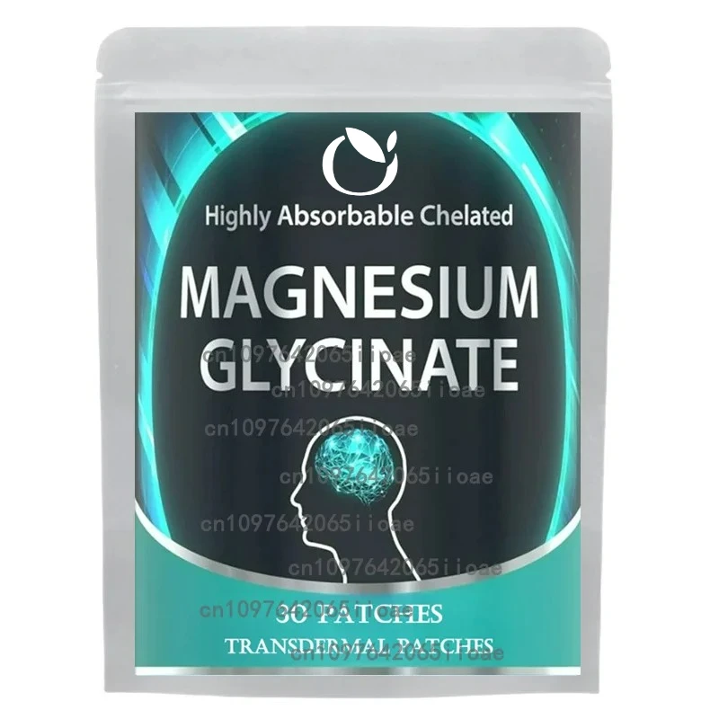 

Трансмические пластыри с глицинатами магния для снятия стресса, нервов, сна, мышц, метаболизма, 30 пластырей