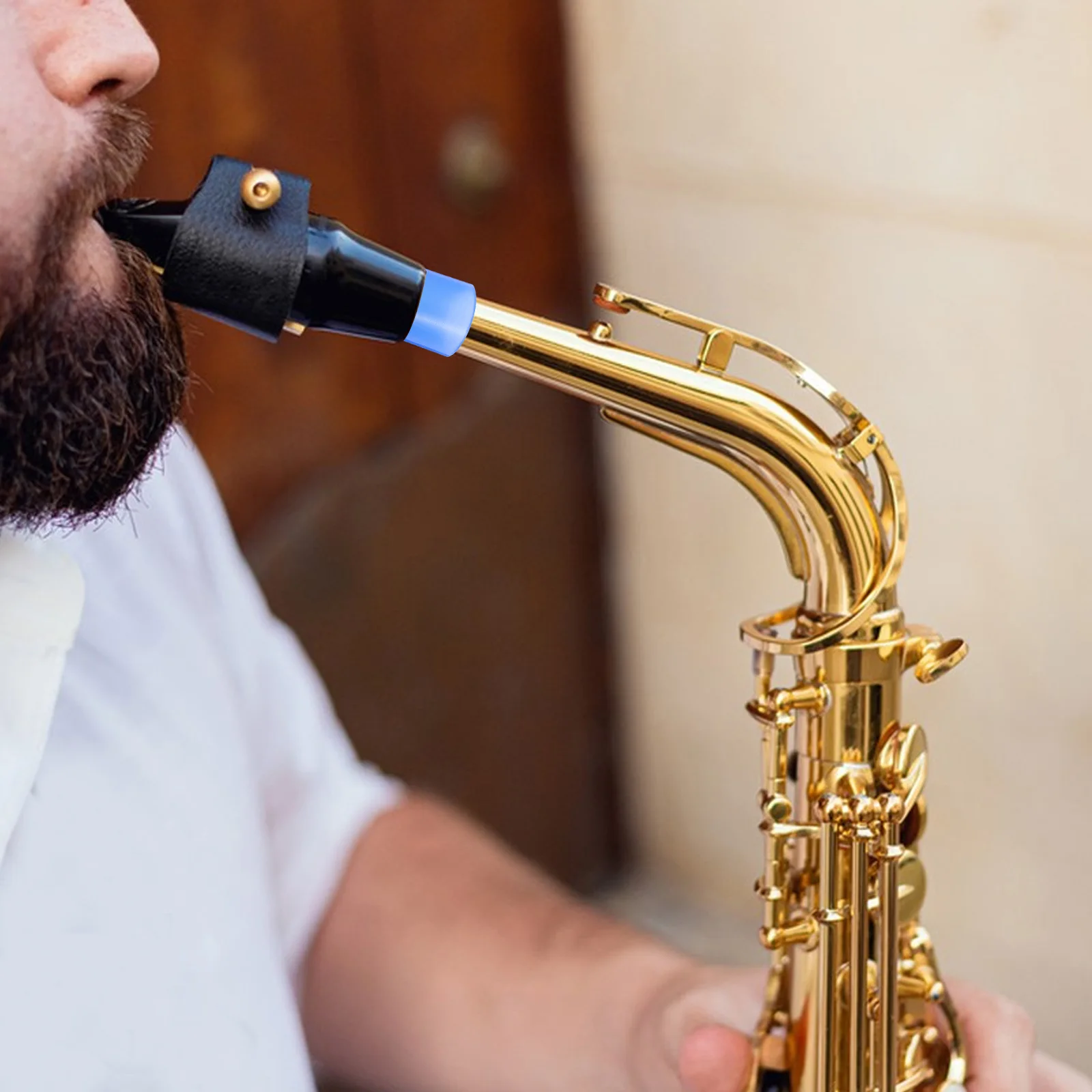 

4 Pcs Saxophone Cork Ring Accessories Neck Rings Bend Sleeve Alto Tenor Parts Food Grade