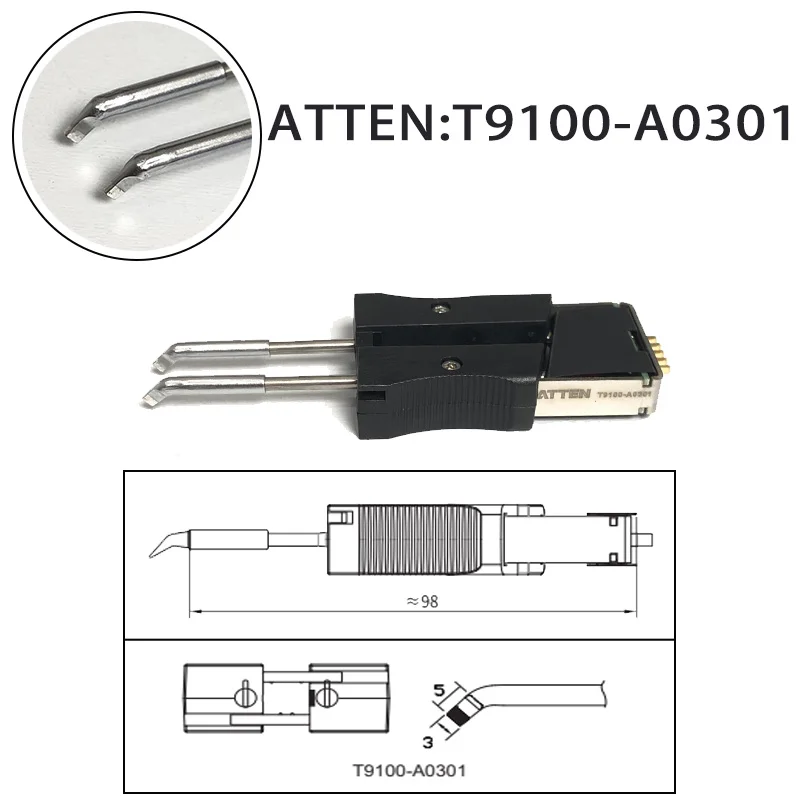 

ATTEN T9100-a0301 for ST-1509/9150/N9100 Soldering Iron Head Integrated Heating Core Soldering Tweezers