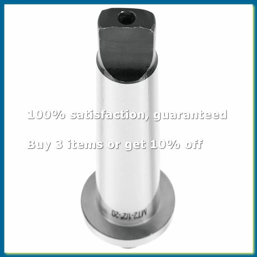 2Mt Shank to 1/2 Inch -20 Threaded Drill Chuck Arbor Hardened Morse Taper Mt2 Adapter-DTD2