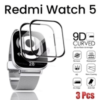 Soft FibreGlass Protective Film For Xiaomi Redmi Watch 5 4 3 Active Smart watch Full Cover Screen Protector Redmi Watch 5